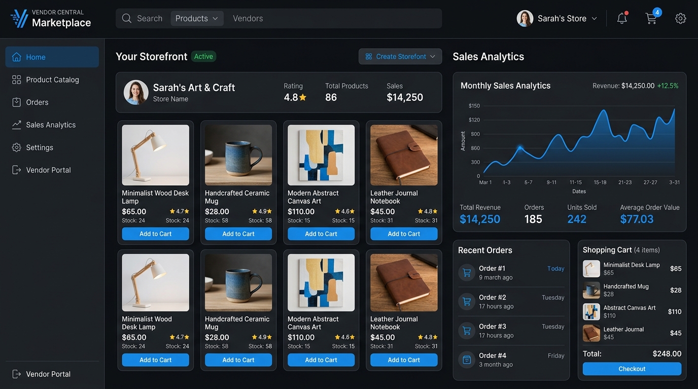 E-Commerce Multivendor Storefront